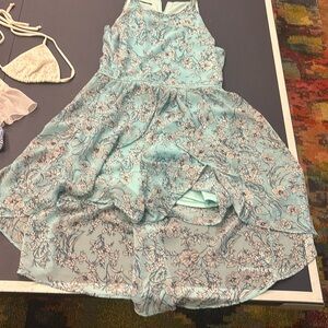 Floral Blue Jumpsuit